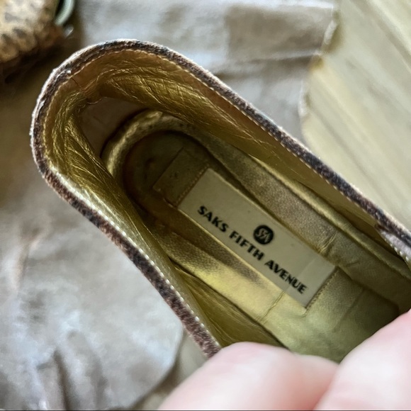 Saks Fifth Avenue Suede Leopard Booties - Picture 7 of 8